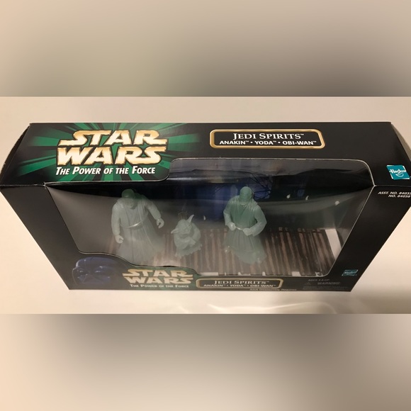 Vintage Hasbro STAR WARS THE POWER OF THE FORCE JEDI SPIRITS Anakin Yoda Obi Wan - Picture 3 of 10